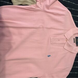 Polo by Ralph Lauren Light Pink Shirt with Blue Emblem